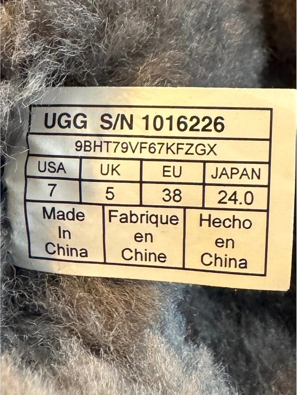 UGG Bailey Button II Suede Boots Grey - Size 7